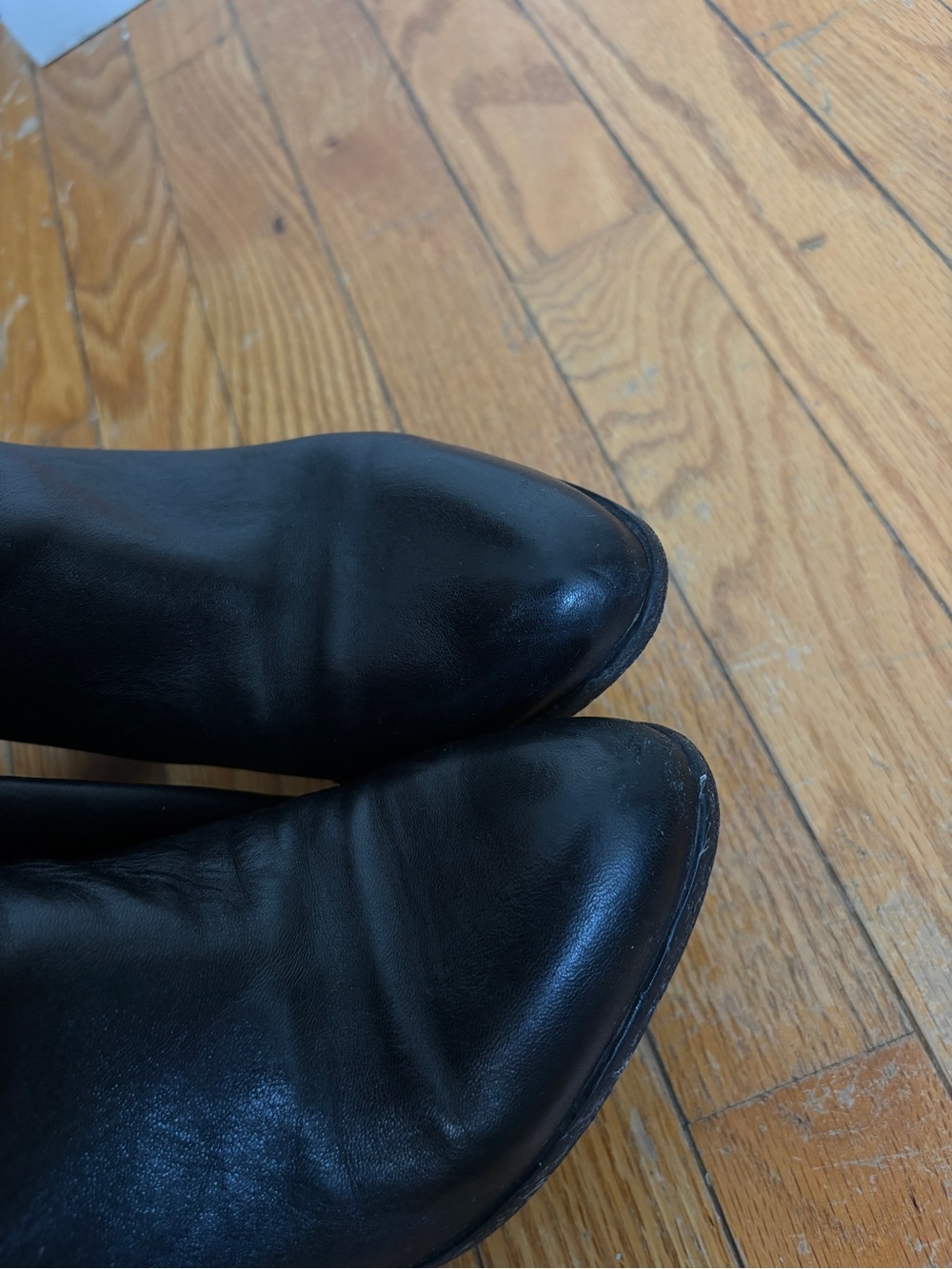 Sergio Rossi Black Leather Knee High Boots - Picture 4 of 7
